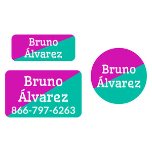 two tone clothing labels pack
