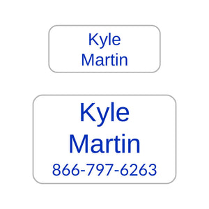 college labels pack simple sapphire