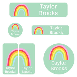 personalized rainbow labels for daycare
