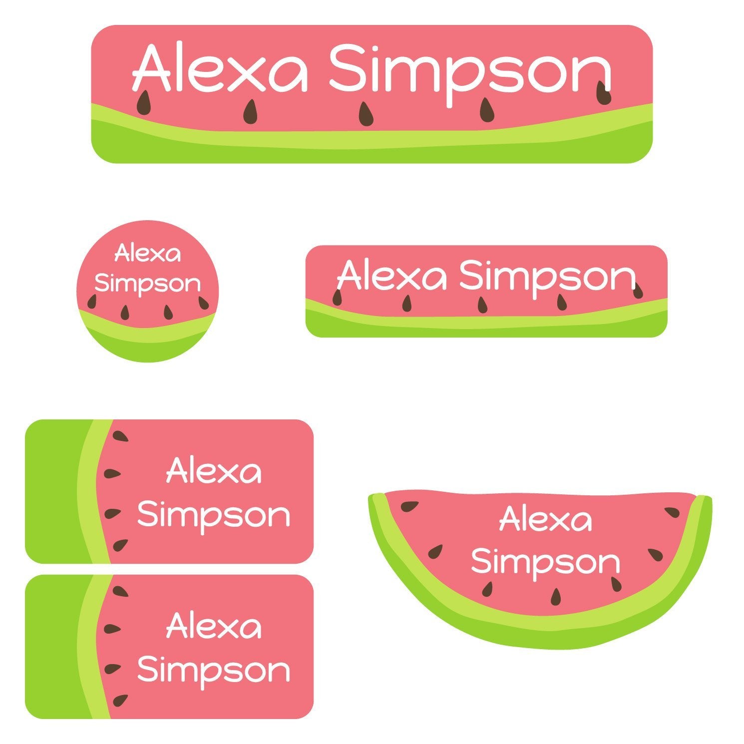 watermelon-labels-for-daycare-name-bubbles for Free Printable Labels For Daycare Watermelon Labels for Daycare | Name Bubbles for Free Printable Labels For Daycare