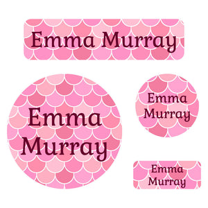 holiday labels pack mermaid pattern melody