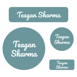holiday labels pack neutral color slate blue