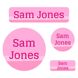holiday labels pack ombre pink