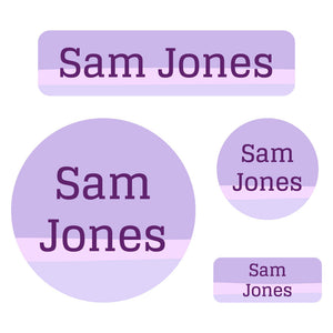 holiday labels pack ombre purple