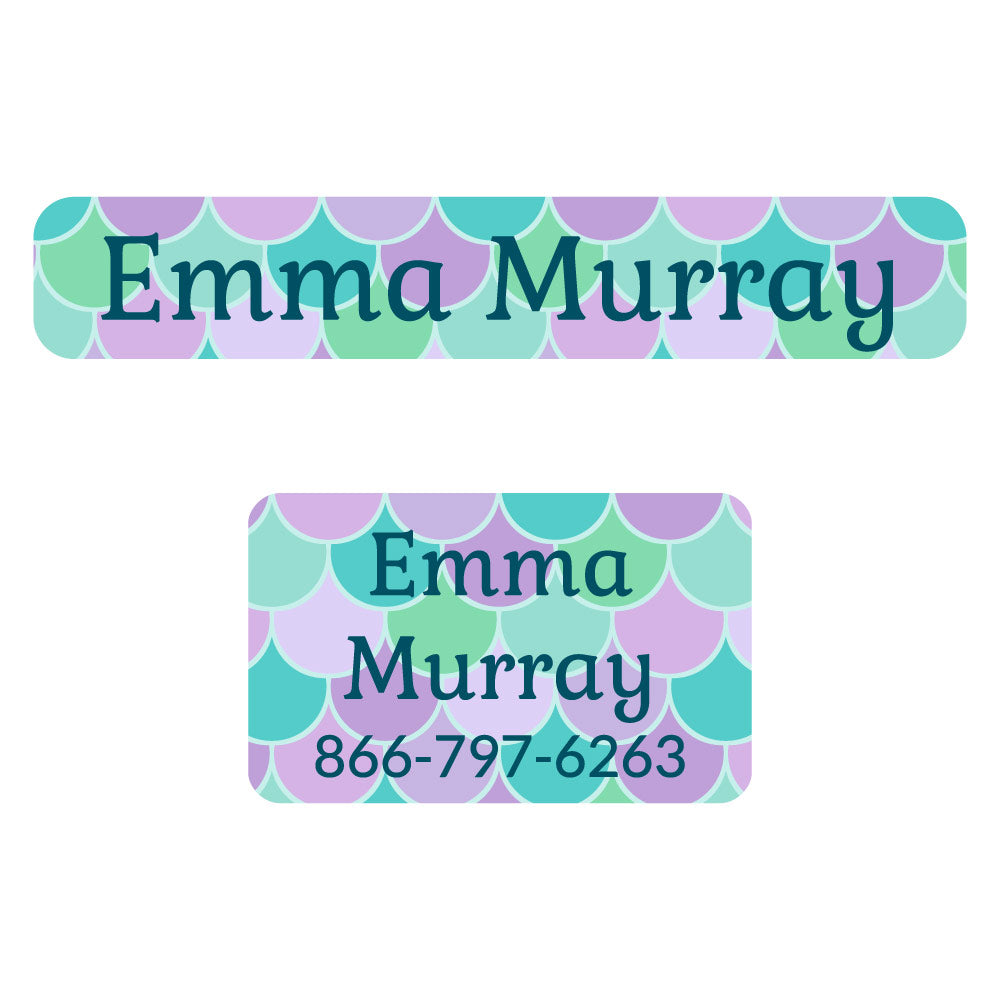 Iron-On Clothing Labels Pack: Mermaid Labels