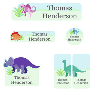 dinosaurs kindergarten labels pack