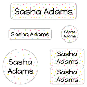 pom pom kindergarten labels pack