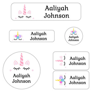 unicorn kindergarten labels pack