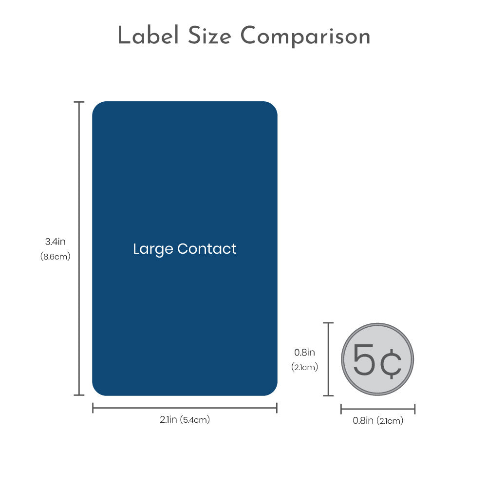 Luggage tag sales size in cm