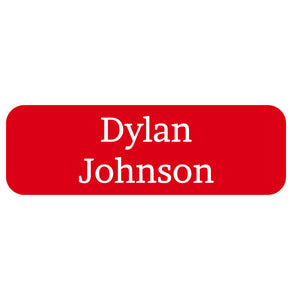 large name labels one color candy apple