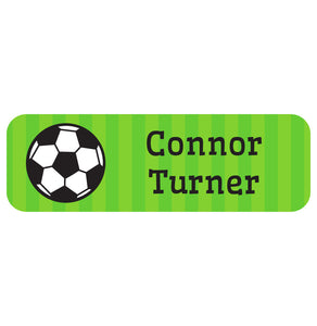 large name labels soccer