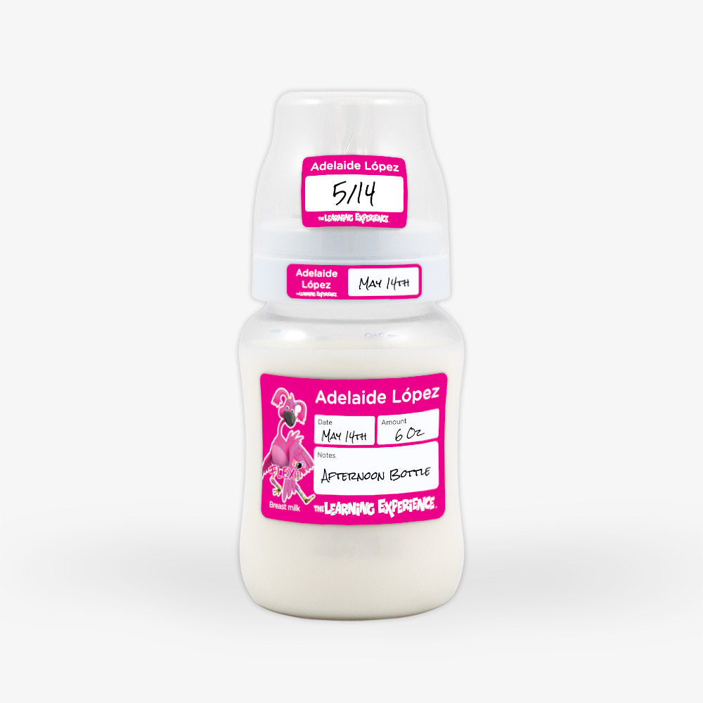 Flexi Breast Milk Infants Baby Bottle Date Write-On Labels