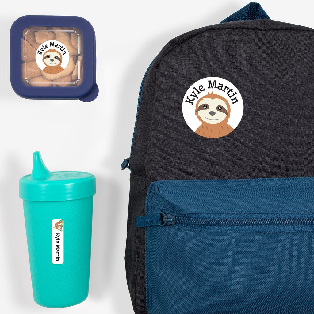 Preschool Labels Sloth Labels For School Name Bubbles