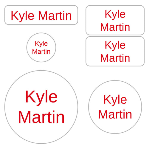 Preschool Labels: Simple Labels For Preschool | Name Bubbles