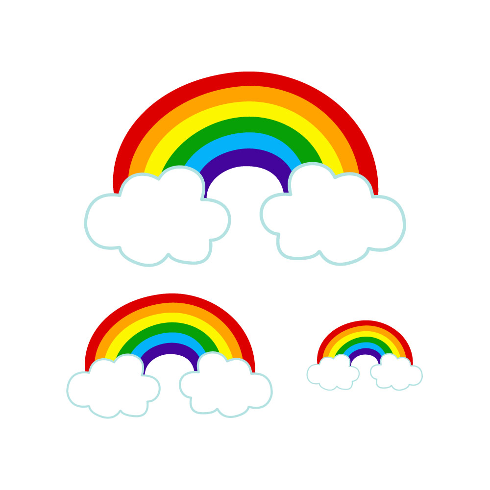 Rainbow Waterproof Stickers