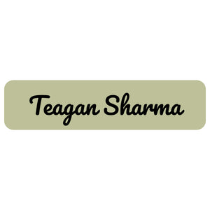 rectangle name labels neutral color sage