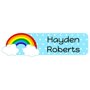 rainbow labels for kids