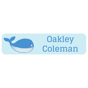 waterproof whale name stickers