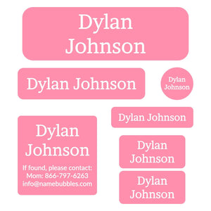custom waterproof school labels