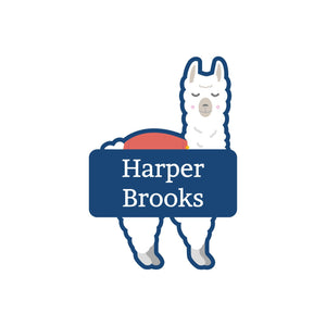dishwasher safe llama shaped labels