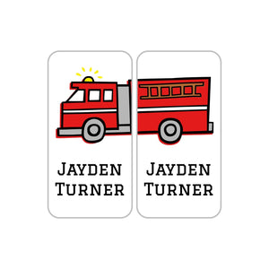 fire truck name labels