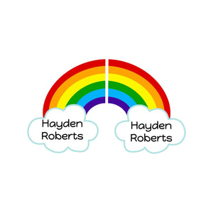 rainbow stickers for shoes