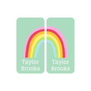 rainbow shoe labels
