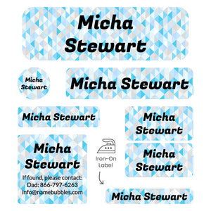 sleepaway camp labels pack crystal prism aquamarine