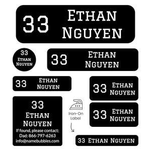 jersey sleepaway camp labels pack