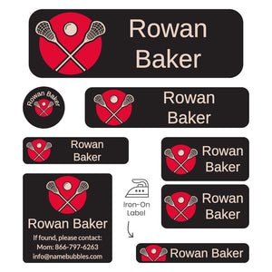 lacrosse red sleepaway camp labels pack