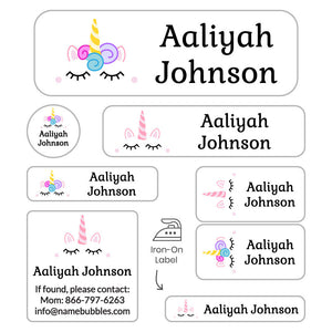 unicorn sleepaway camp labels pack