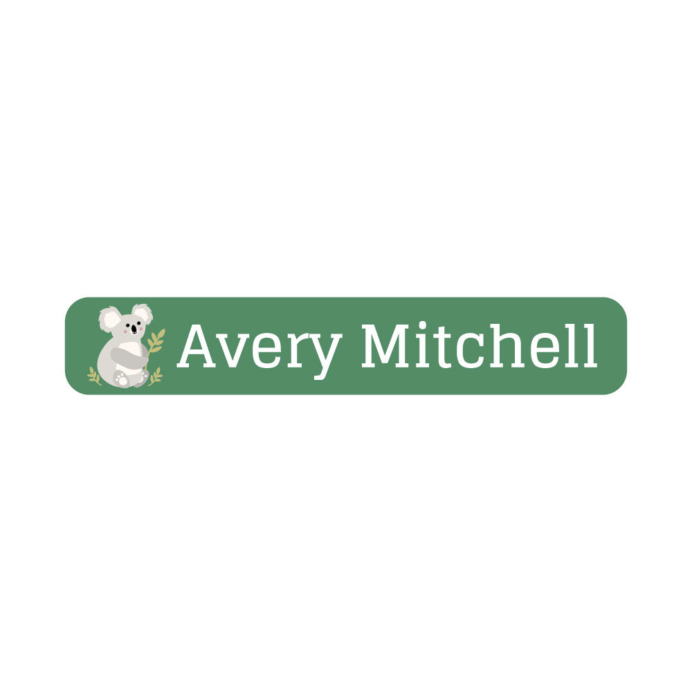 Iron-On Name Labels For Clothing: Koala Labels Name Bubbles