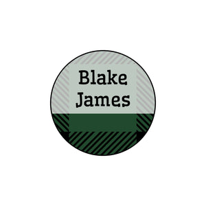 Flannel Iron-On Clothing Labels