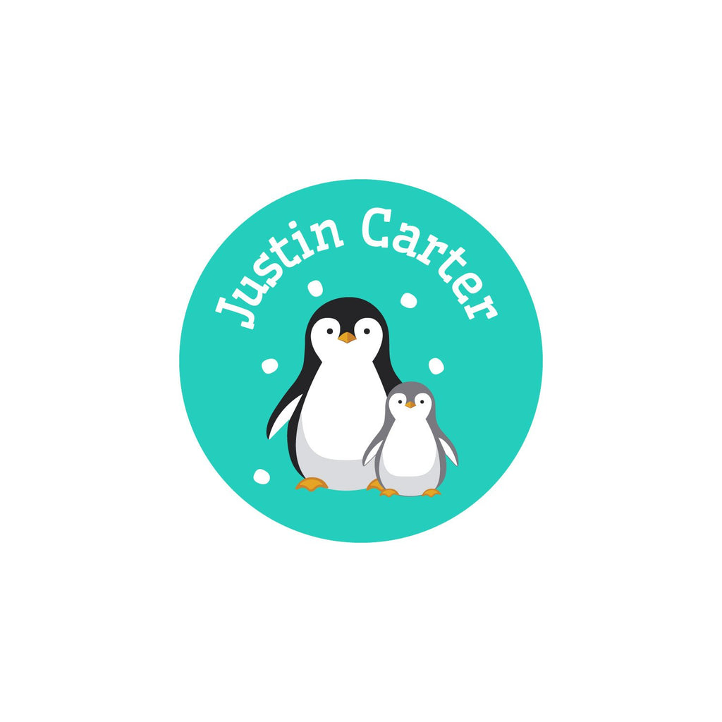 Name Labels for Kids, Personalized Penguin Waterproof Stickers, Daycare  Labels, Back to School 