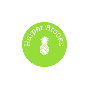 pineapple white circle clothing labels for kids