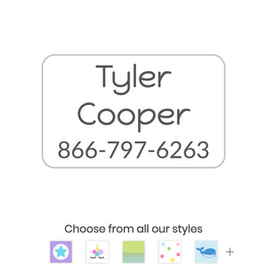 custom clothing name labels