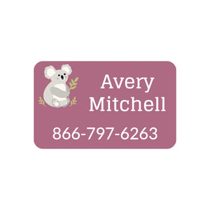 contact stickers for clothes koala magenta