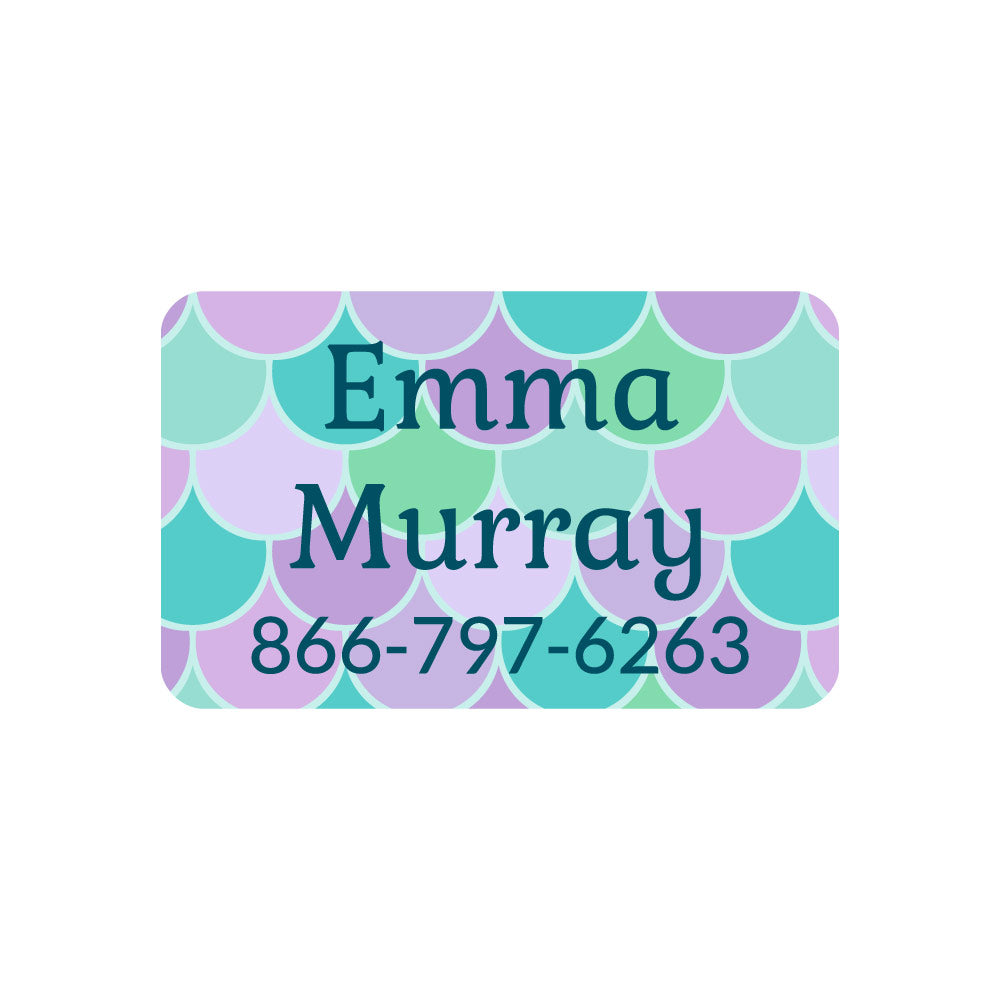 Mermaid Contact Clothing Labels For Kids