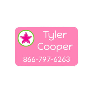 multicolor icon sweet treats contact clothing labels