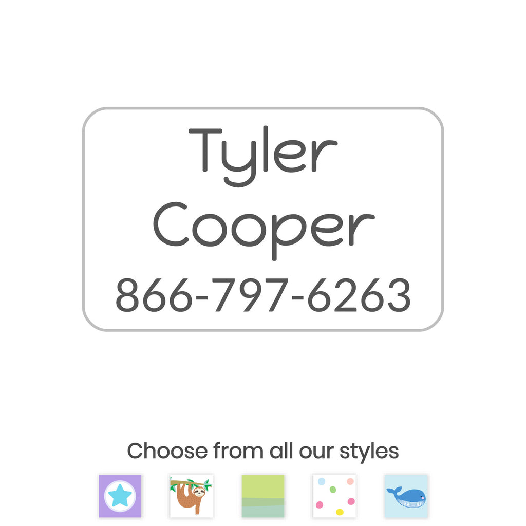 Pick A Style Contact Clothing Labels
