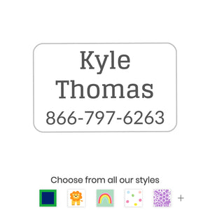 dryer safe iron-on name labels