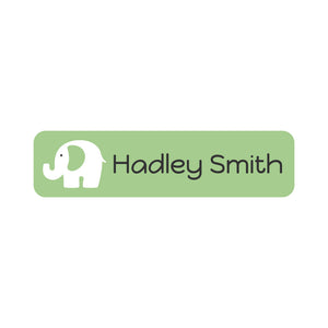 elephant muted green small rectangle name labels