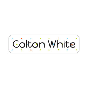 personalized triangle name labels