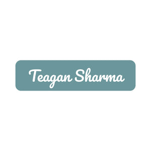 small rectangle name labels neutral color slate blue