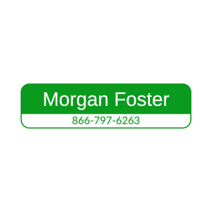 personalized contact information labels