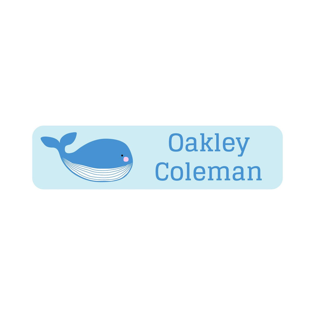  Name Labels - Whale Name Labels - Name Bubbles