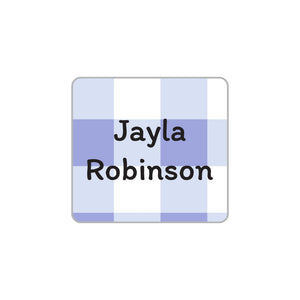 gingham square clothing labels