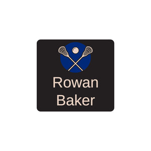 lacrosse navy blue square clothing labels