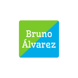 two-tone lime green bright blue square clothing labels