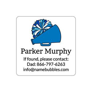 cheer blue contact labels